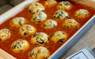 Mandy Hall's Chevre, Potato and Spinach Dumplings in Roasted Tomato Sauce Recipe