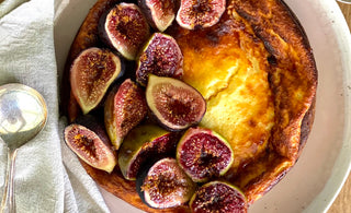 Mandy Hall's Baked Goat Curd Cheesecake with Honey Baked Figs