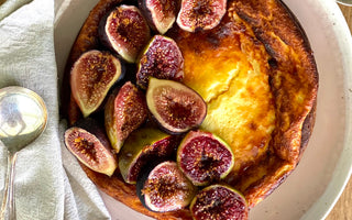 Mandy Hall's Baked Goat Curd Cheesecake with Honey Baked Figs