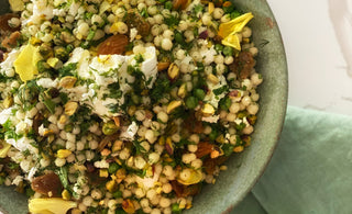 Kris Lloyd's Chevre, Spring Herbs and Cous Cous Salad Recipe